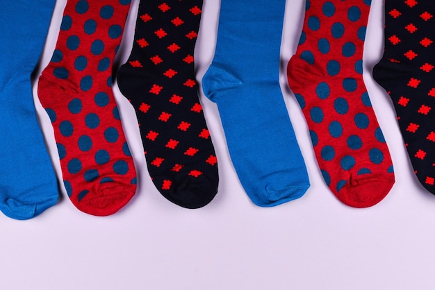 Colorful collection of cotton socks