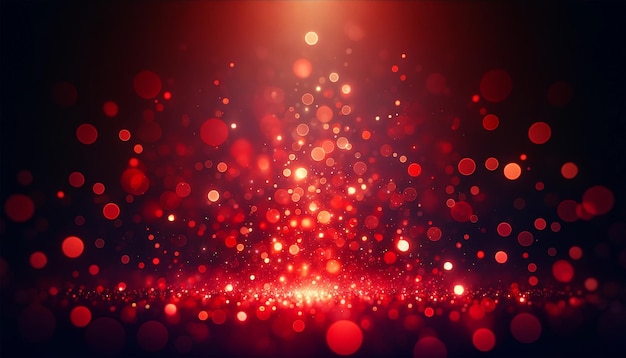 Colorful color glowing particles and a bokeh effect Blur effect and light