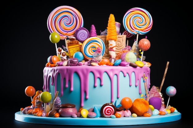 Colorful Confections Carnival Cake Joy