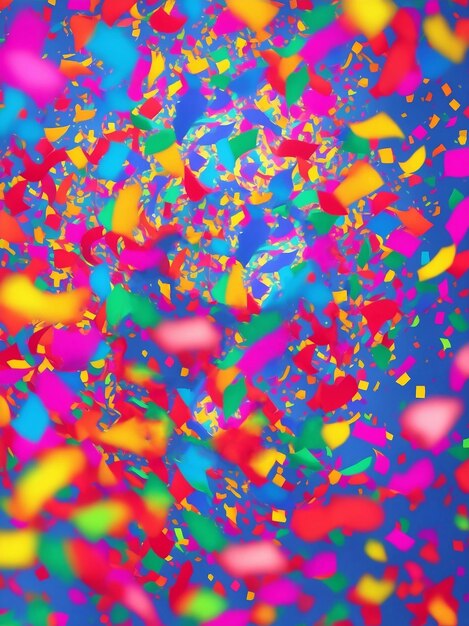 Colorful Confetti for celebration design Generative AI Illustration