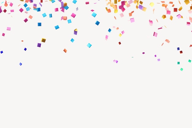 Colorful confetti effect