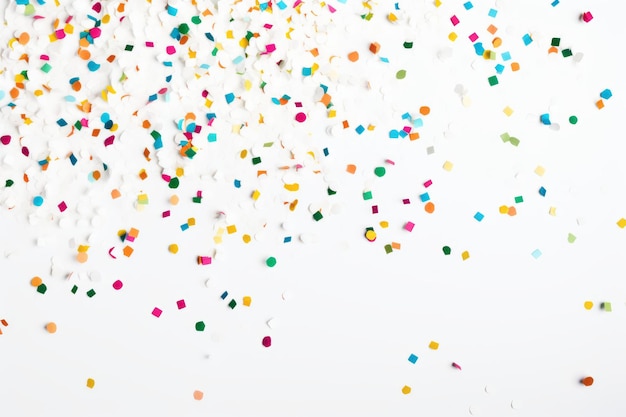 Colorful Confetti on a White Background AR 30177602
