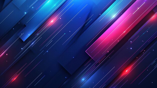 Photo a colorful and contemporary background featuring abstract digital lines and neon lights