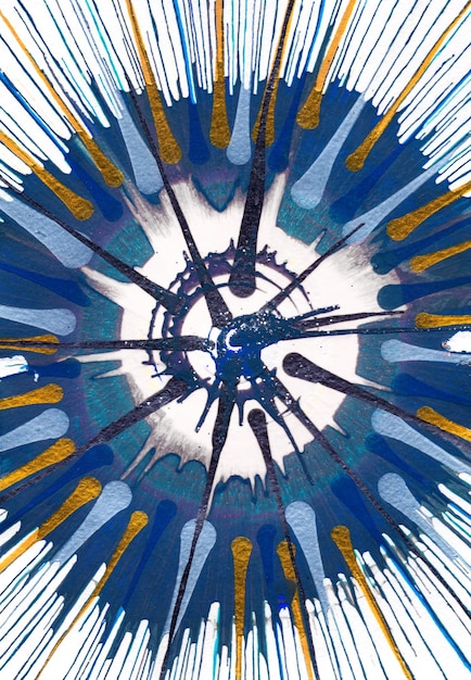 다채로운 현대 현대 미술 아크릴 얼룩 그리기 잭슨 폴록 스타일