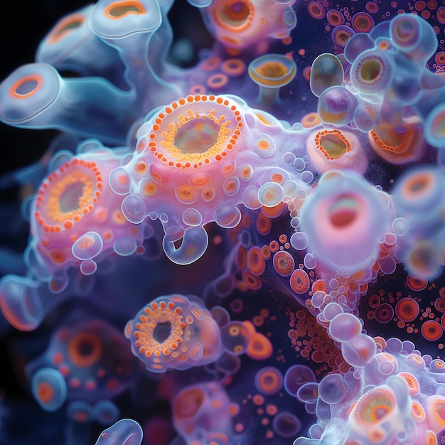 a colorful coral with the word coral on it