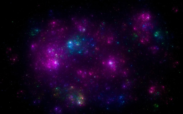 Colorful cosmic pattern background