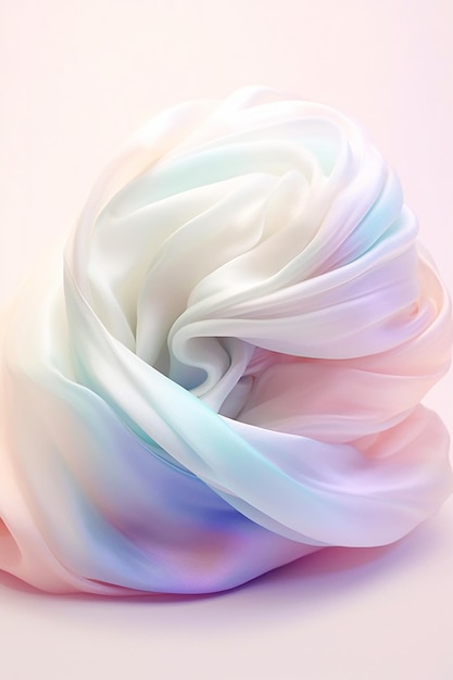 Photo a colorful cotton candy with a pink and blue background.