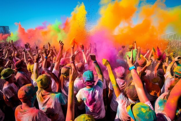 The colorful craze thousands gather in prague for the exhilarating color run