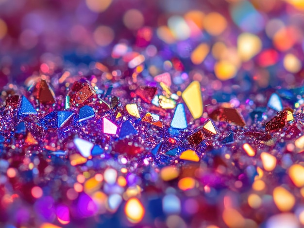 colorful crystal clusters
