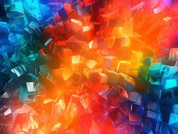 Colorful cubes that are made by the company of the company.