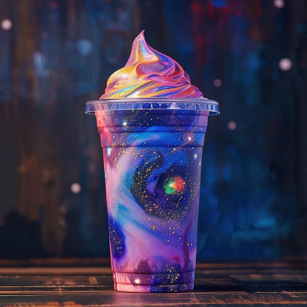 a colorful cup with the stars on it