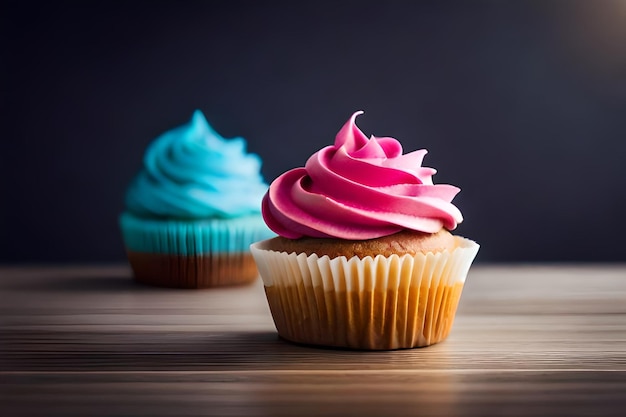 colorful cupcakes with delicious