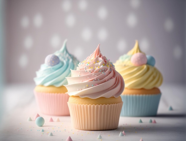 Colorful cupcakes