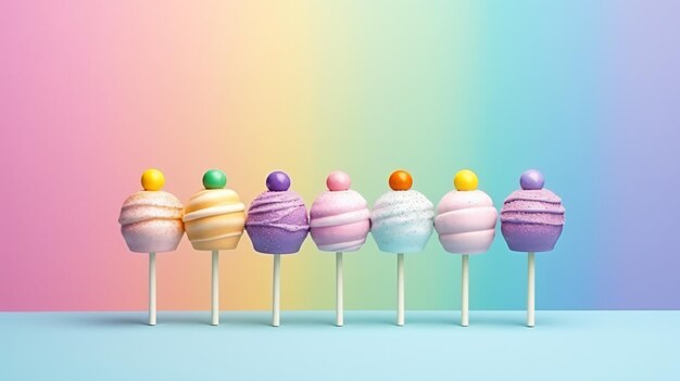 colorful cupcakes