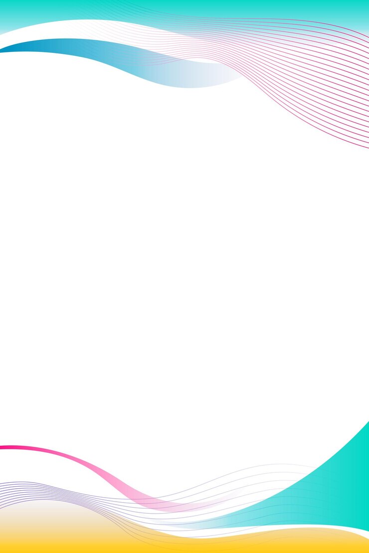 Photo colorful curve frame template design element