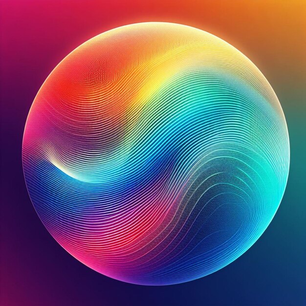 colorful curved lines