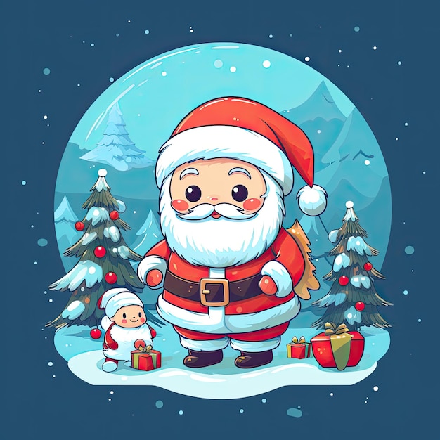 Colorful and Cute Christmas Clip Art in 4K Vector