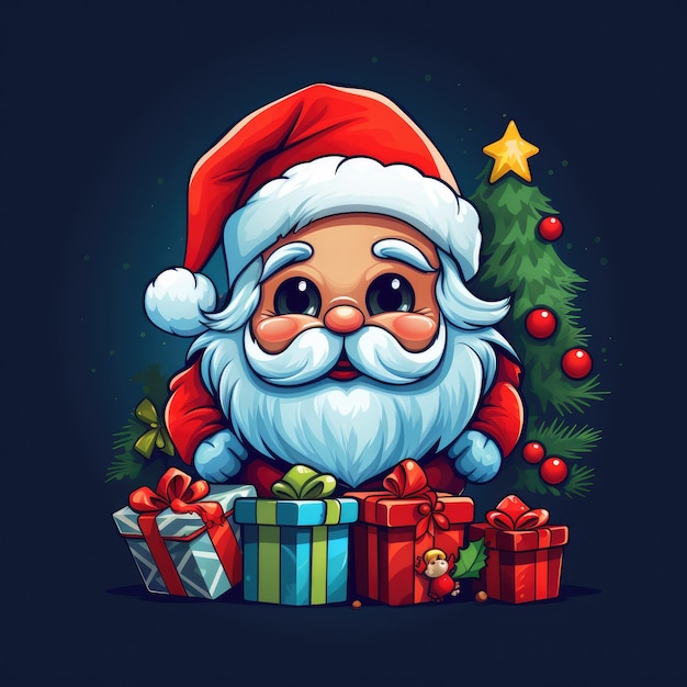 Colorful and Cute Christmas Clip Art in 4K Vector