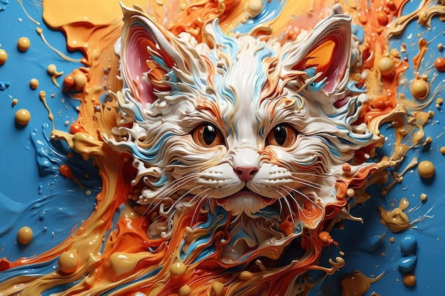 Foto la bellezza colorata del gattino maltese