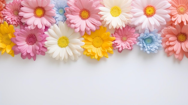 Colorful Daisy Border Frame