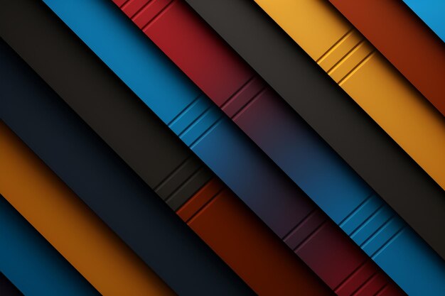 Colorful dark diagonal stripes background