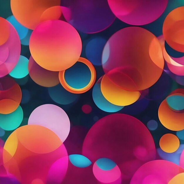 Colorful defocused circles abstract background