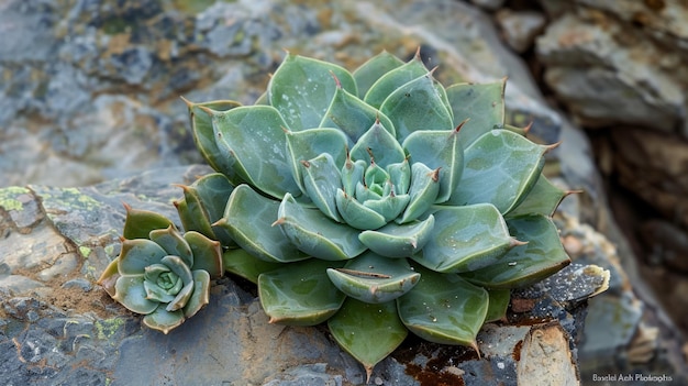 Colorful desert succulent