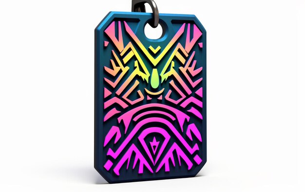 Photo colorful design keychain