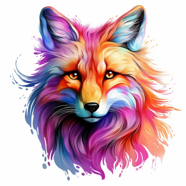 Colorful And Detailed Fox Clipart In Dynamic Pose