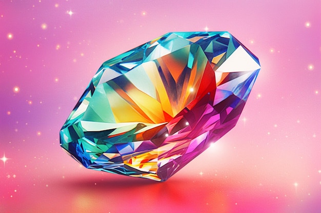 Colorful diamond