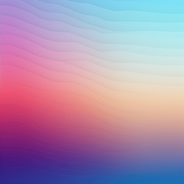 Photo colorful digital wave gradient color background ai