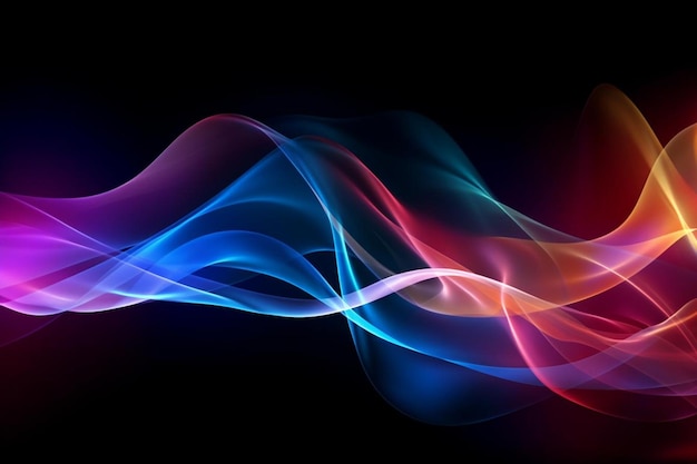 Photo colorful digital waves desktop background image beautiful desktop background wallpaper