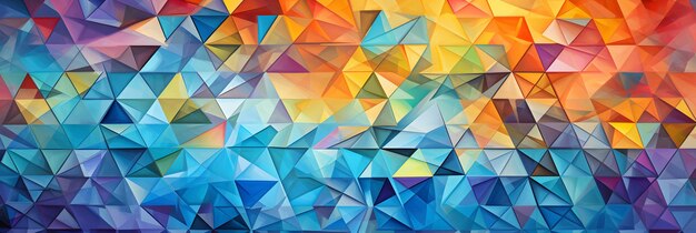 colorful dimensions of a triangle and rectangles background