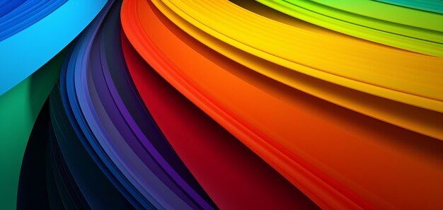 A colorful display of colored paper.