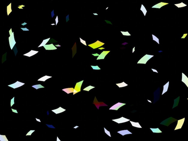 a colorful display of confetti is shown in this image