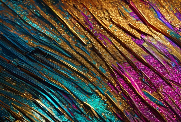 A colorful display of feathers and feathers