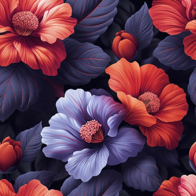 a colorful display of flowers with the word