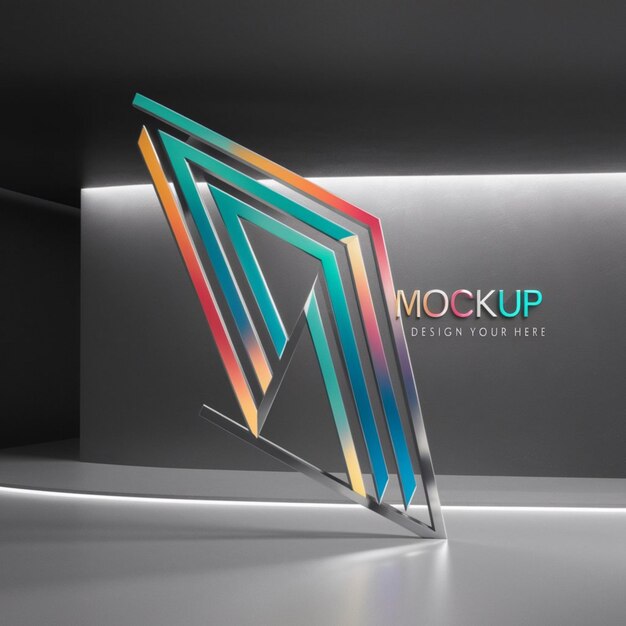 Foto una visualizzazione colorata di un logo per la coppa della compagnia