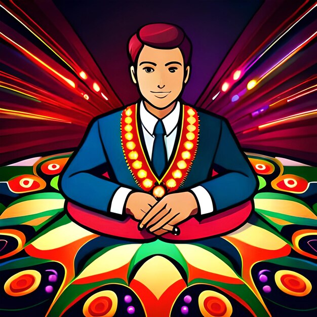 Colorful Diwali rangoli background