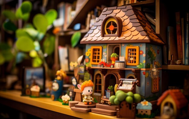 Colorful Dollhouse A Miniature World of Festive Delights