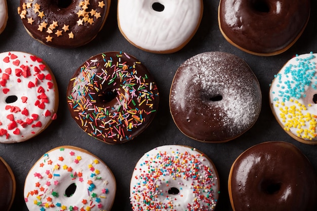 Colorful donuts