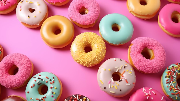 colorful donuts