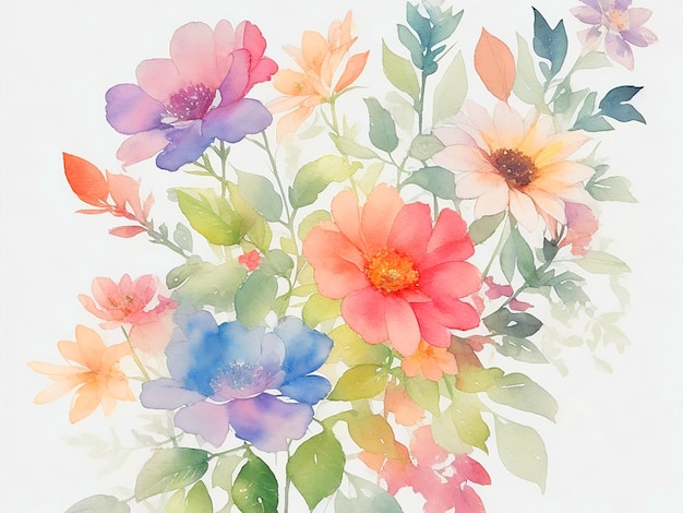 カラフルなドードル花の画像を無料でダウンロード
