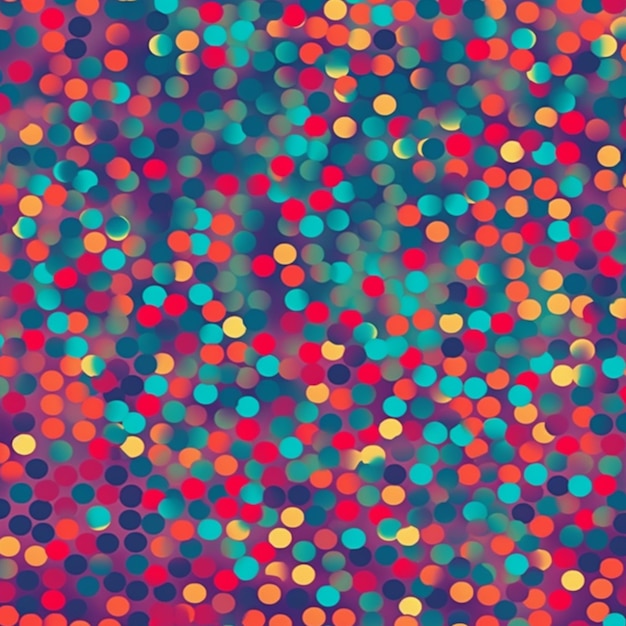 Colorful dots on a colorful background.