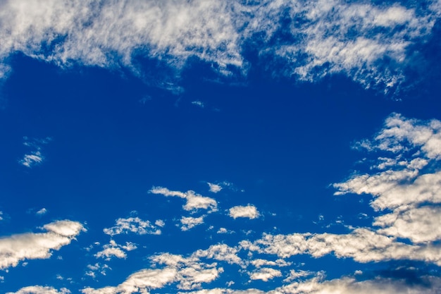 Colorful dramatic sky with cloud at sunset