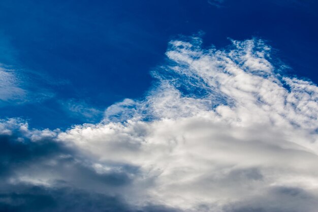 夕暮れの雲とともに色とりどりの劇的な空