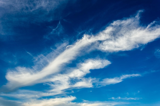 Colorful dramatic sky with cloud at sunset.