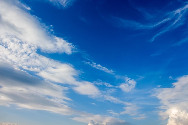 Colorful dramatic sky with cloud at sunset