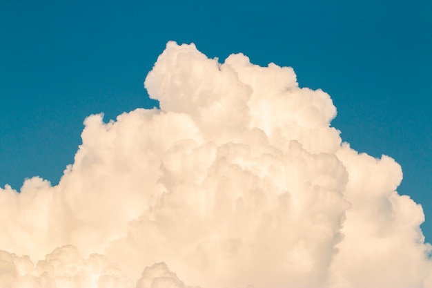 Colorful dramatic sky with cloud at sunset