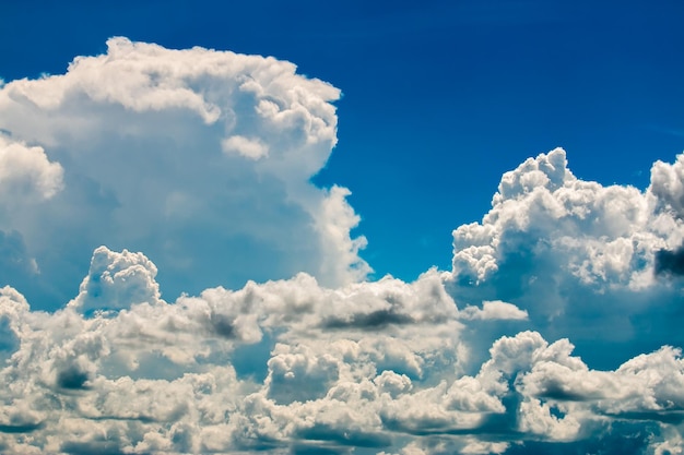 Colorful dramatic sky with cloud at sunset